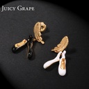 Further Ballet Dancing Shoes Enamel Earrings Stud Clip Earrings