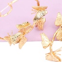 Golden Butterfly Enamel Earrings Jewelry Stud Earrings