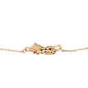 Hand Painted Enamel Glaze Zircon leopard Pendant Necklace