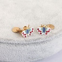 Butterfly Enamel Earrings Jewelry Stud Earrings