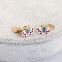 Butterfly Enamel Earrings Jewelry Stud Earrings