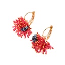 Coral Fish Enamel Earrings Jewelry Stud Earrings