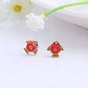 Cute Fish Enamel Earrings Jewelry Stud Earrings