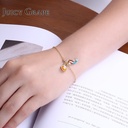 Mermaid Shell Pearl Gold Silver Plated Jewelry Enamel Bracelet