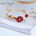 Rabbit Calliopsis Alice Series France Style Enamel Bracelet