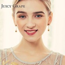 Rose Bow Pearl Enamel Earrings Jewelry Stud Earrings