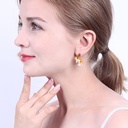 Small Kangaroo Tassel Enamel Earrings Jewelry Stud Earrings