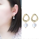 Baroque Freshwater Irregular Pearl Dangle Bridesmaid Earrings