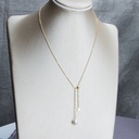 Freshwater Pearl 14K Gold Plated Y Adjustable Necklace