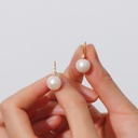 Baroque Pearl Drop Hook Earrings