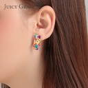 Abstract Painting Enamel Earrings