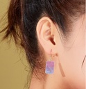 Hand Painting Gradient Color on Shell Earrings