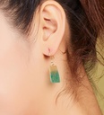 Hand Painting Gradient Color on Shell Earrings