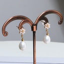 Freshwater Pearl Bridesmaids Wedding Jewelry Drop Earrings