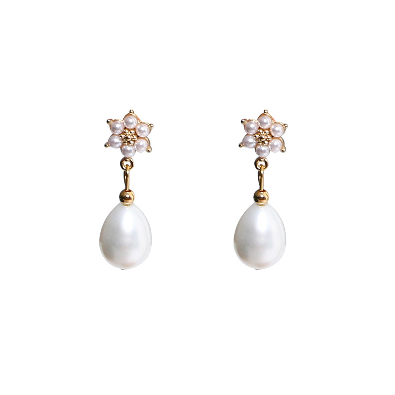 Freshwater Pearl Bridesmaids Wedding Jewelry Drop Earrings
