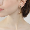 Butterfly Long Tassel Enamel Earrings