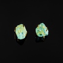 Natural Rose Mineral Raw Irregular Stone Stud Earrings