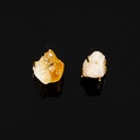 Natural Rose Mineral Raw Irregular Stone Stud Earrings