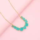 Colorful Rhinestone Crystal Chain Necklace