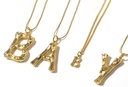 Alphabet Initials Metal Necklace Letter A-Z All series