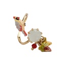 Enamel Animal Ring For Women Parrot Set Jewel Hatch Can Adjust Cooper Prong Stone Ring Mixed Batch Maple Leaves