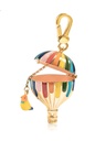 Bird Inside Hot Air Ballon Enamel Necklace Key Balloon With Chains