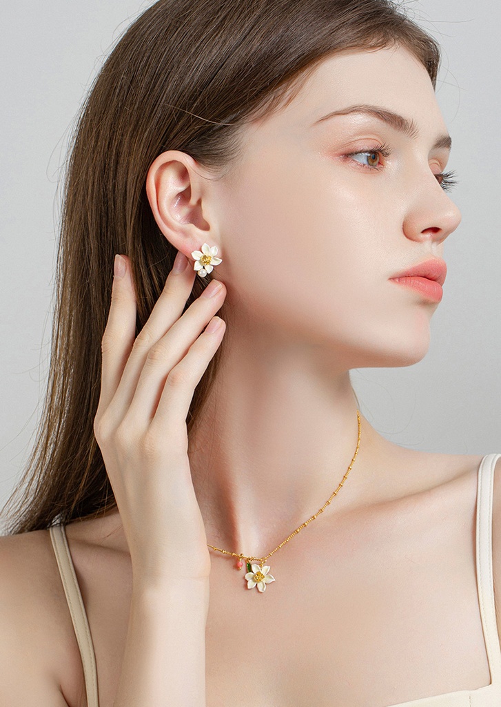 18K Gold Plated Thread Hoop Earrings Jewelry Gift
