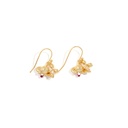 Butterfly Orchid Flower Blossom Enamel Hook Earrings