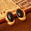 Stone Vintage Retro Stud Earrings