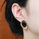 Stone Vintage Retro Stud Earrings