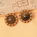 Natural Stone Retro Vintage Stud Earrings