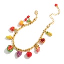 Fruit Pendant Enamel Thin Bracelet3