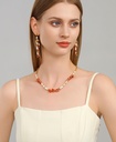 Pearl With Stone Strand Necklace Handmade Jewelry Gift3