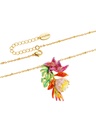 Colorful Flower Enamel Pendant Necklace Handmade Jewelry Gift3