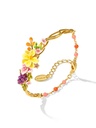 Grape Flower Blossom Branch Enamel Chain Bangle Bracelet Handmade Jewelry Gift1