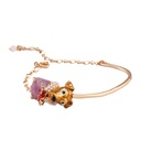 Dog Puppy Cat Kitten Gem Gold Plated Jewelry Enamel Bracelet