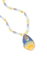 Starry Night Enamel Pendant Bead Necklace Handmade Jewelry Gift1