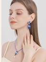 Starry Night Enamel Dangle Earrings Handmade Jewelry Gift3