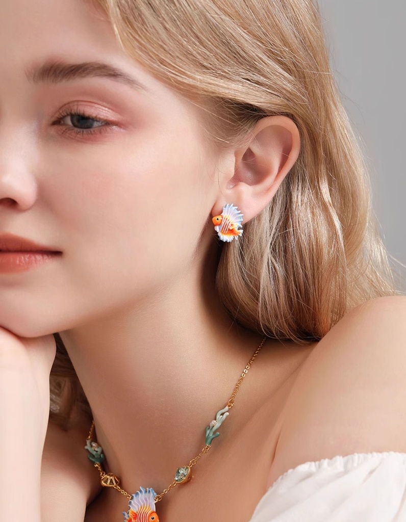Tropical Fish Enamel Stud Earrings4