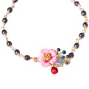 Flower Ladybug Beads France Style Enamel Bracelet