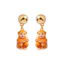 Monkey Enamel Earrings Jewelry Stud Earrings