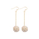 Round Flower Pendant Jewelry Hook Earrings