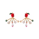 Poison Apple Removable Snow White Clasp Stud Earrings