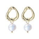 Baroque Freshwater Irregular Pearl Dangle Bridesmaid Earrings