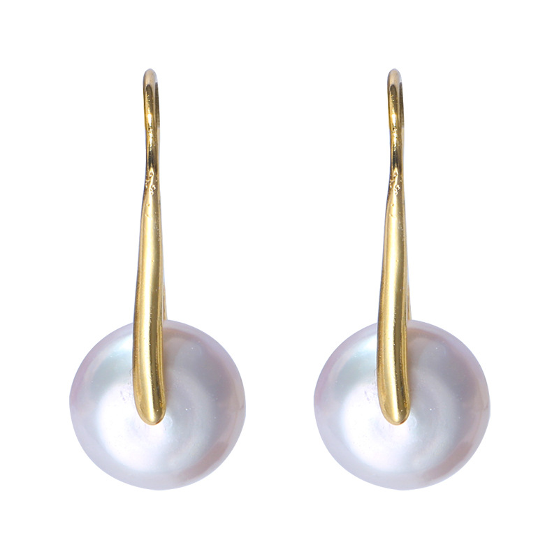 Baroque Pearl Hook Earrings 14K Gold Filled Bridesmaid Wedding