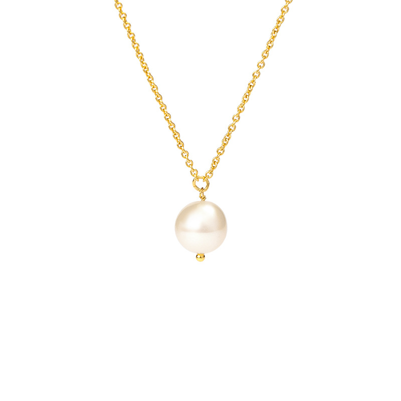 Freshwater Natural Pearl Gold Plated Necklace