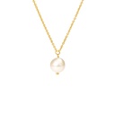 Freshwater Natural Pearl Gold Plated Necklace