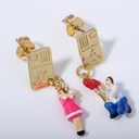 Paris Lover Propose Enamel Earrings