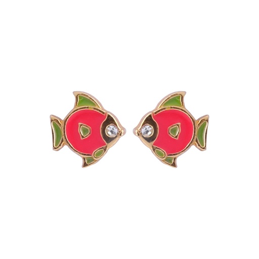 Cute Fish Enamel Earrings Jewelry Stud Earrings