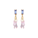 Bunny Caught By The Stuffed Toy Catcher Earrings